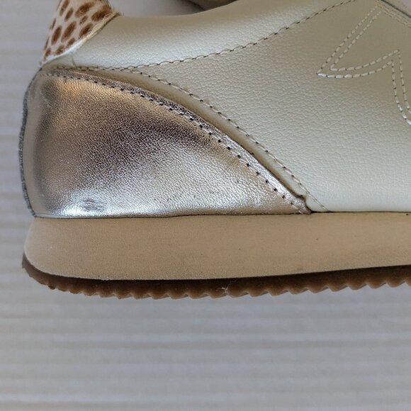 BIRDIES Women's Lace Up Sneakers Size 6.5 Cream - Picture 9 of 9